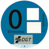 Etiqueta 0 emisiones, Azul